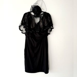 ROARING 20’s BLACK DRESS + ACCESSORIES